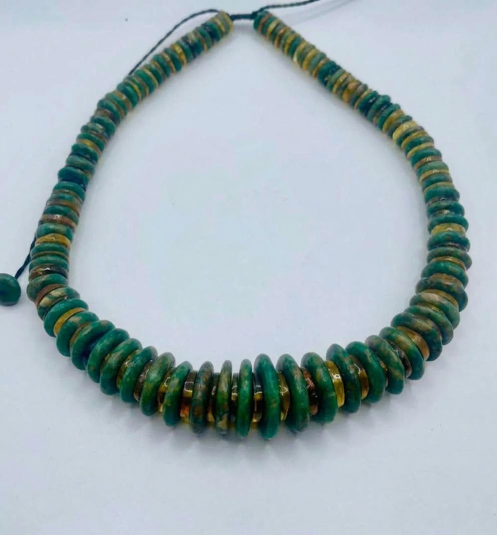 Guatemalita Jade & Mexican Amber Necklace | Chiapas Amber with Insect | Mayan Artisan Jewelry