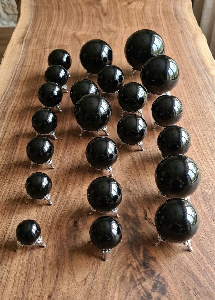 Black Obsidian Sphere | Teotihuacan, Mexico | Various Sizes