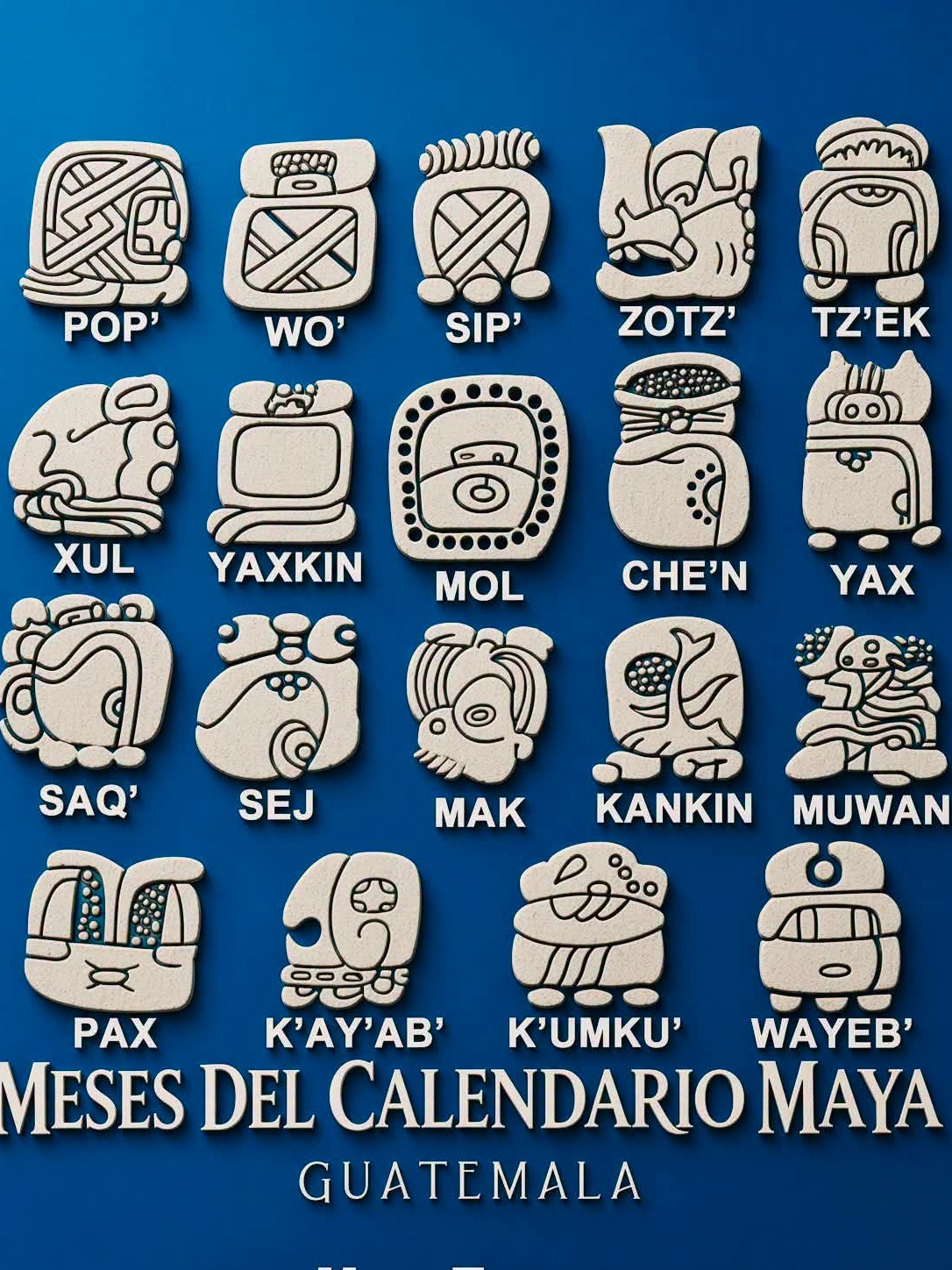 Calendario Maya Solar Chol Ab' 2026-2027 | Impreso o Digital PDF