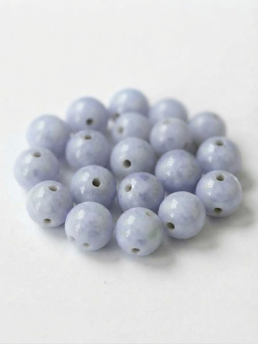 Lila Guatemalan Jade Beads 5mm diameter | Authentic Jade | Mayan Jewelry Making Supplies
