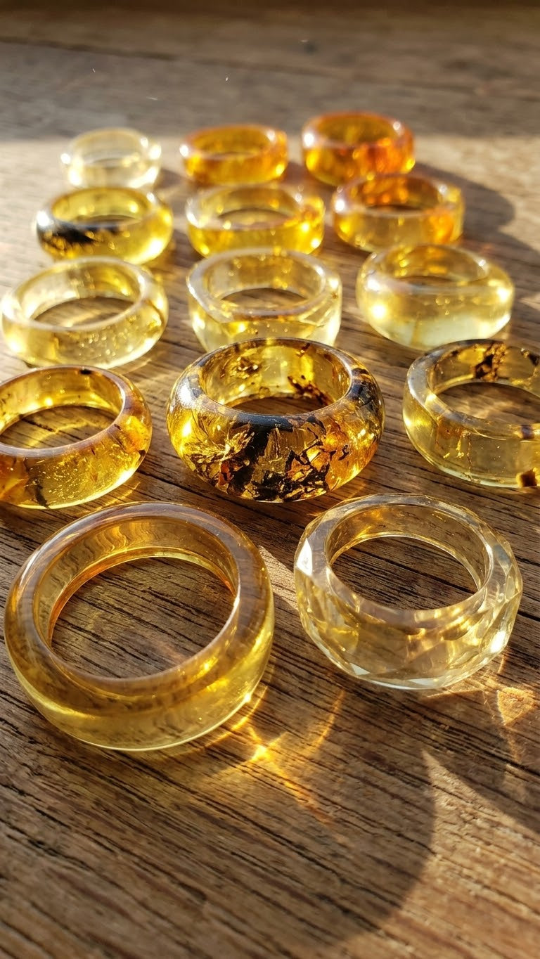 Mexican Amber Ring | Handcrafted Artisan Jewelry