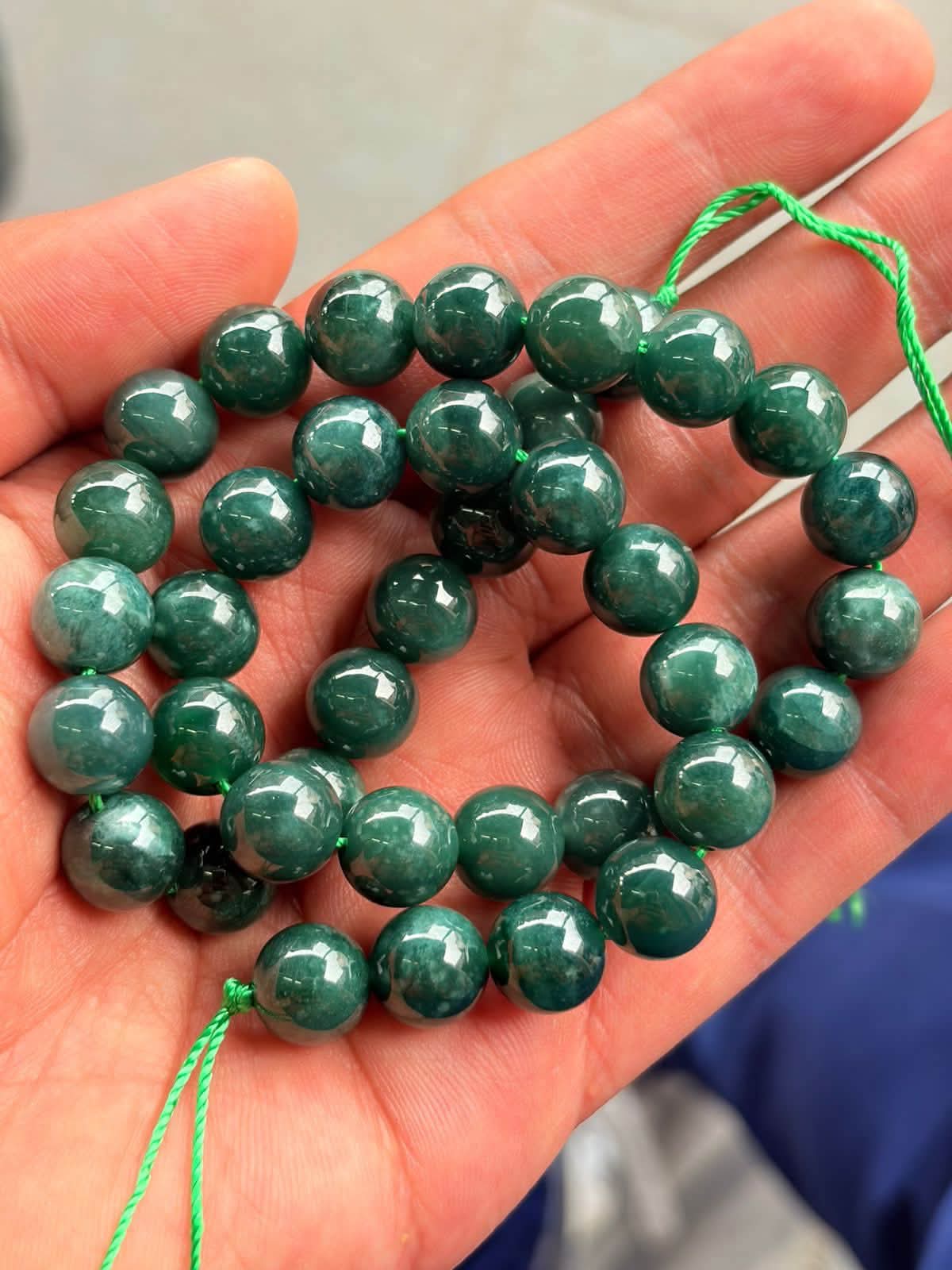 Premium Guatemalan Jade Beads | 10mm | 40cm Strand or Single Beads | Jewelry Making Supplies