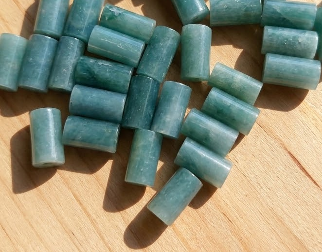 Princess Jade Tube Beads | 16mm | Authentic Guatemalan Jade | Mayan Jewelry Making Supplies