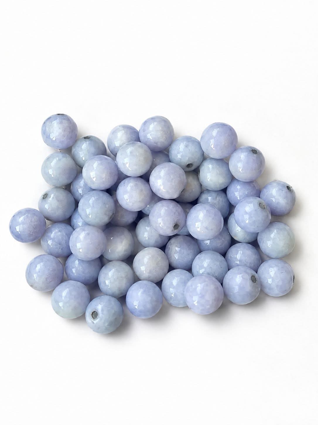 Lila Guatemalan Jade Beads 5mm diameter | Authentic Jade | Mayan Jewelry Making Supplies