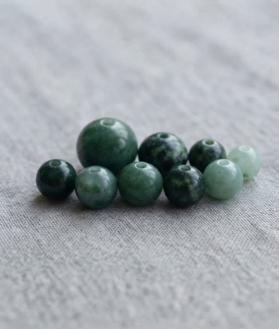 Princess Guatemalan Jade Beads | 5mm diameter | Jewelry Making Supplies