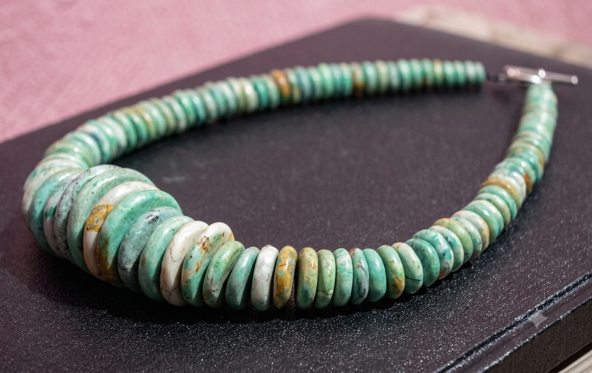 Guatemalita Jade Choker Necklace | Graduated Disks | Rare Guatemalan Jadeite | Mayan Artisan Jewelry