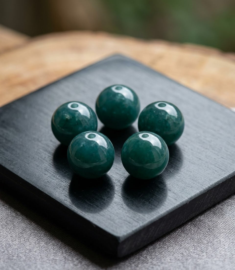 Azul Princess Guatemalan Jade Beads | Premium quality 10mm diameter | Jewelry Making Supplies