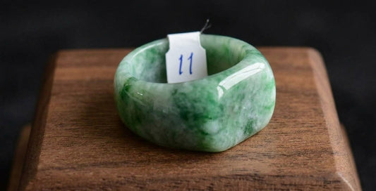 Guatemalan Jade Ring | Sizes 5-13 | White, Light Green & Dark Green | Mayan Sacred Stone Jewelry
