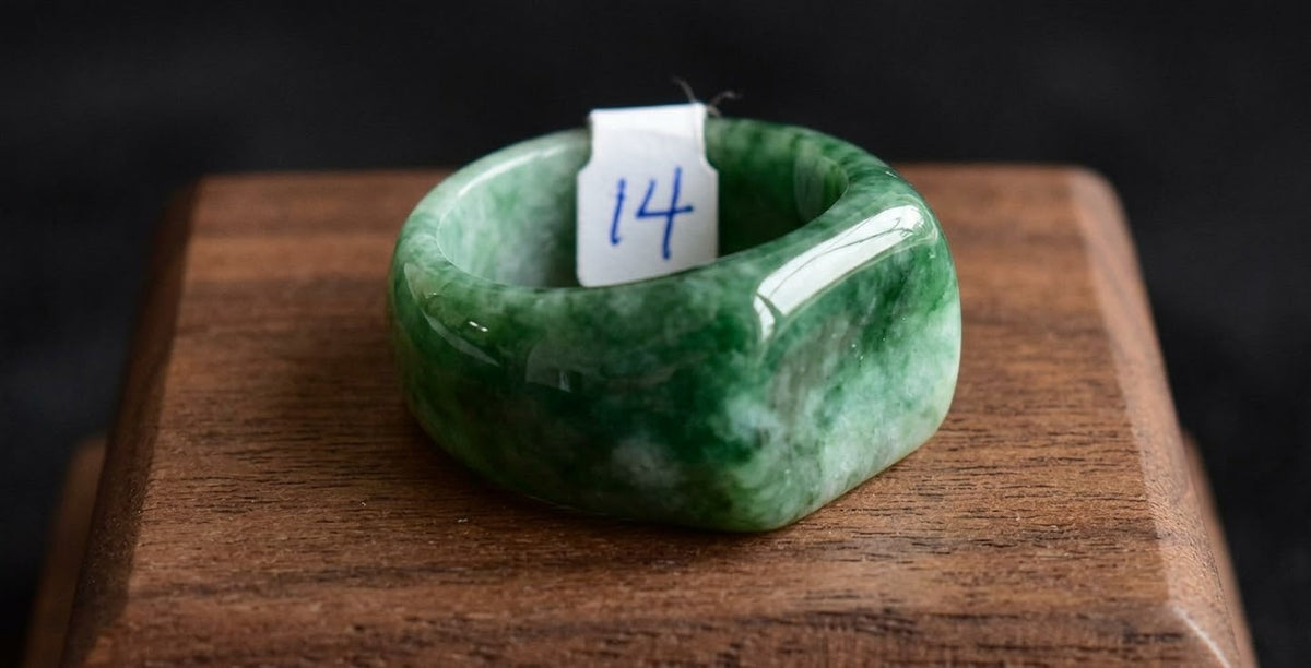 Guatemalan Jade Ring | Sizes 5-13 | White, Light Green & Dark Green | Mayan Sacred Stone Jewelry