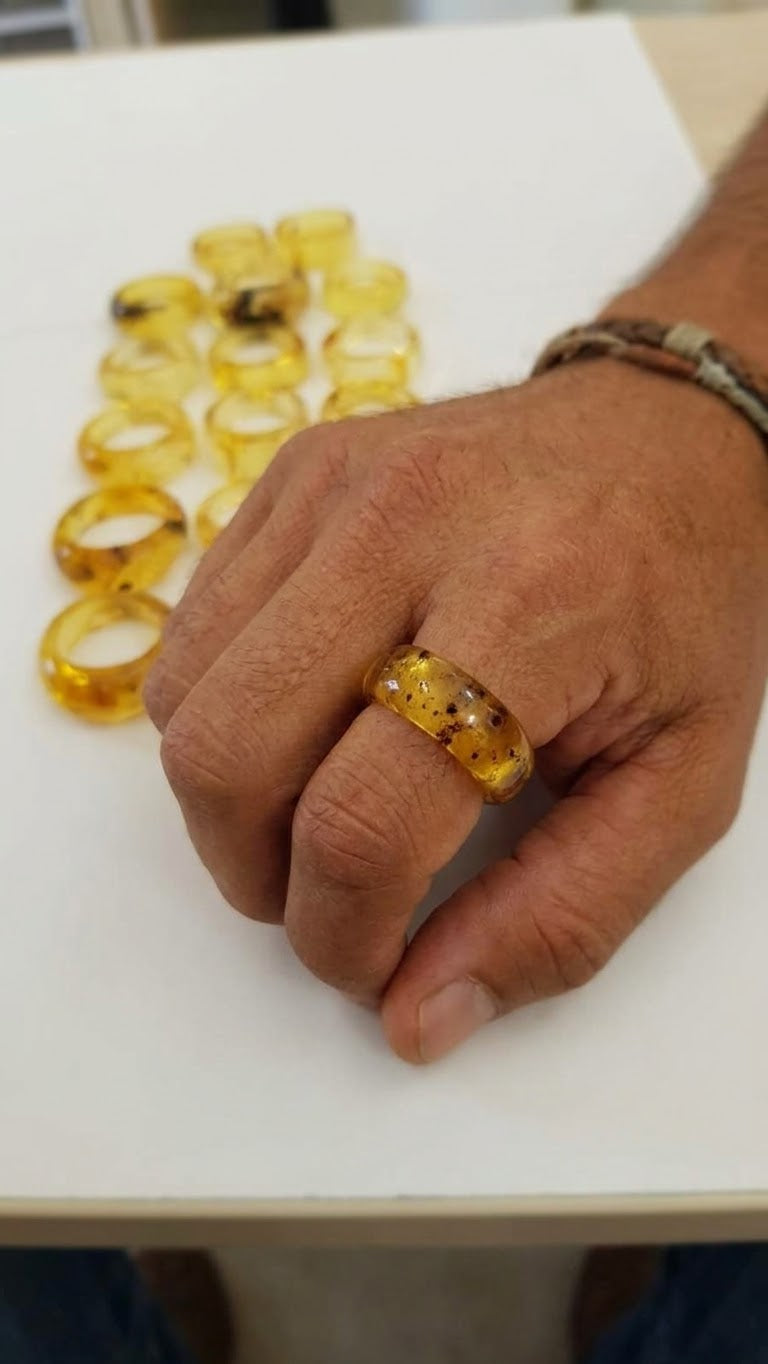 Mexican Amber Ring | Handcrafted Artisan Jewelry