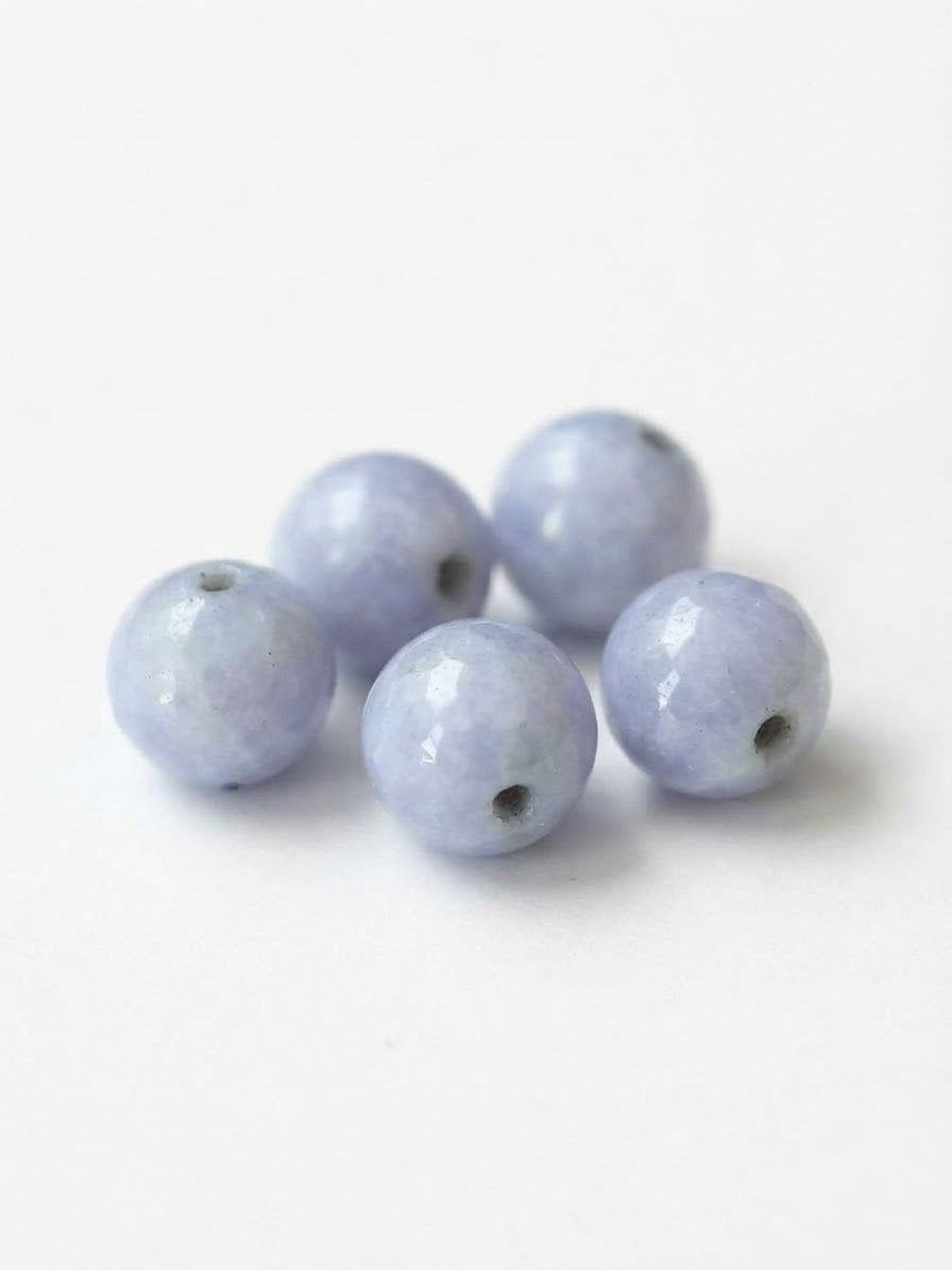 Lila Guatemalan Jade Beads 5mm diameter | Authentic Jade | Mayan Jewelry Making Supplies